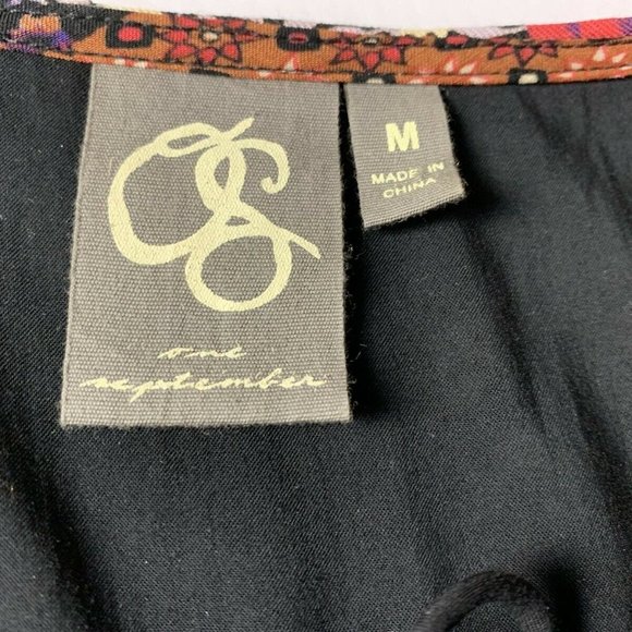 Anthropologie Dress One September Arcata Boho Patchwork Multicolor Shift Rayon - Picture 11 of 12